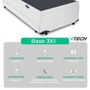Ver imagem 2 de Bicama Baú com Colchão Solteiro Orthopedic D33 Branco Vtech