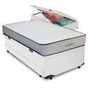 Ver imagem 1 de Bicama Baú com Colchão Solteiro Orthopedic D33 Branco Vtech