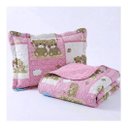 Ver imagem 1 de Kit Colcha Patchwork Infantil Menina 180x220 Solteiro - Ursinhos