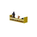 Ver imagem 3 de Kit Prateleira Porta Brinquedo 60 x 12cm MDF Amarela com Suporte Invisível