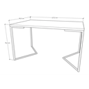 Ver imagem 4 de Mesa Industrial Base Ferro Preto em V Tampo 137x90 Preto 4 Cadeiras Eames Madeira Assento Preto