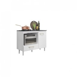 Balcão para Cooktop 1 Porta 1 Gaveta Fit  - 2