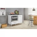 Ver imagem 1 de Balcão para Cooktop 1 Porta 1 Gaveta Fit Branco/UV