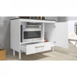 Balcão para Cooktop 1 Porta 1 Gaveta Fit  - 5