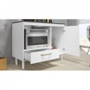 Ver imagem 5 de Balcão para Cooktop 1 Porta 1 Gaveta Fit Branco/UV
