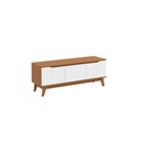 Ver imagem 5 de Rack Kappesberg 3 Portas Canela/branco 136cm
