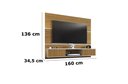Ver imagem 3 de Painel Para TV Âmbar Cinamomo Off White Ripado - Bechara Móveis