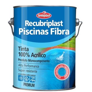 Tinta Piscina Fibra Base Solvente 3,6Lt cor Azul