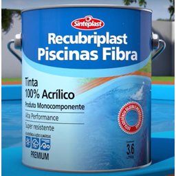Tinta Piscina Fibra Base Solvente 3,6Lt cor Azul - 2