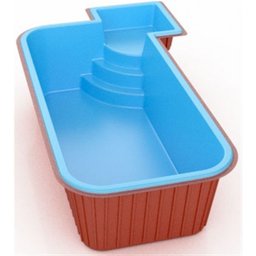 Tinta Piscina Fibra Base Solvente 3,6Lt cor Azul - 4