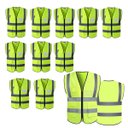 Ver imagem 1 de Colete Faixa Refletivo Sinalizador Kit 11 Uni Blusao Uniforme Fluorescente Segurança Obra Trabalho S