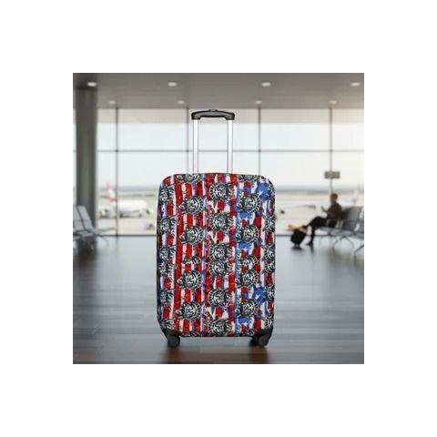 Capa Mala Bagagem Viagem Ziper Grande 32kg Elastano Sortido:Eua