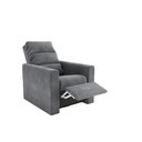 Ver imagem 3 de Poltrona Reclinável Mx14 Turin Veludo Cinza E425 - Matrix