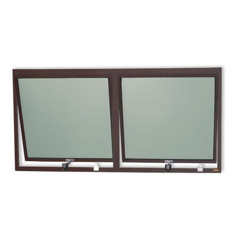 Maxim-Ar Alumínio 2SEÇÕES 60 x 120 Plus V.Boreal Marrom Corten Brimak