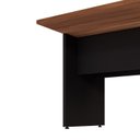 Ver imagem 2 de Plataforma Dupla Acoplar Pé Painel 90cm Nogal e Preto Yescasa Marrom