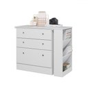 Ver imagem 5 de Cômoda 3 Gavetas com Mesa Giratória Branco - Qmovi