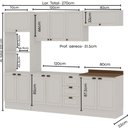 Ver imagem 5 de Cozinha Completa 5pçs Americana Branco/ebano C/ Rodape
