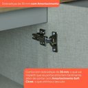 Ver mais imagens de Balcão 80cm 100% MDF 2 Portas com Tampo para Cooktop Cinza/Nature Americana