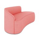 Ver imagem 5 de Sofá 3 Lugares Orgânico 180cm Morgan e 2 Poltronas Lua Suede Rosê D03 - D’Rossi