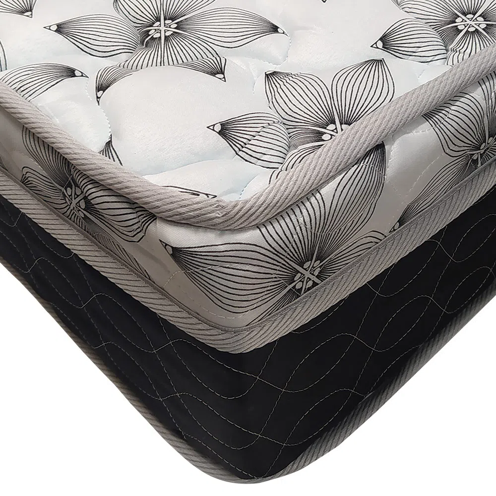 Cama Box Casal + Colchão De Molas - Castor - Class Tecnopedic One Face 138x188x60cm Preto - 4