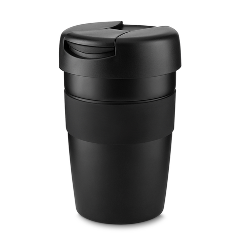 Copo Térmico Inox 400ml Tampa Parede Dupla All Black Coffee
