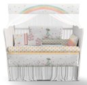 Ver imagem 1 de Kit Berço Enxoval de Bebê Arco Íris Floral Colorido - Kt563