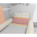Ver imagem 4 de Kit Berço Enxoval de Bebê Arco Íris Floral Colorido - Kt563