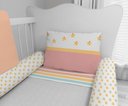 Ver imagem 4 de Kit Berço Enxoval de Bebê Arco Íris Floral Colorido - Kt563