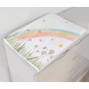 Ver imagem 5 de Kit Berço Enxoval de Bebê Arco Íris Floral Colorido - Kt563