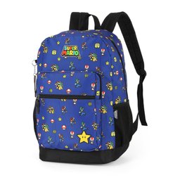 Mochila de Costas Super Mário Azul - Luxcel - 3