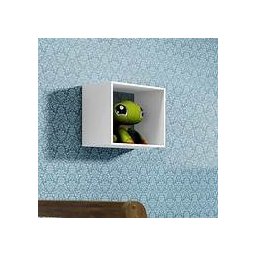 Nicho de Madeira Simples Branco 1,2x27x24,5x15cm - 1