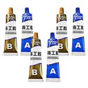 Ver imagem 1 de Super Cola Secagem Rapida Kit 3 Caixas Reparo Vidro Metal Aço Madeira Rachadura Vazamento