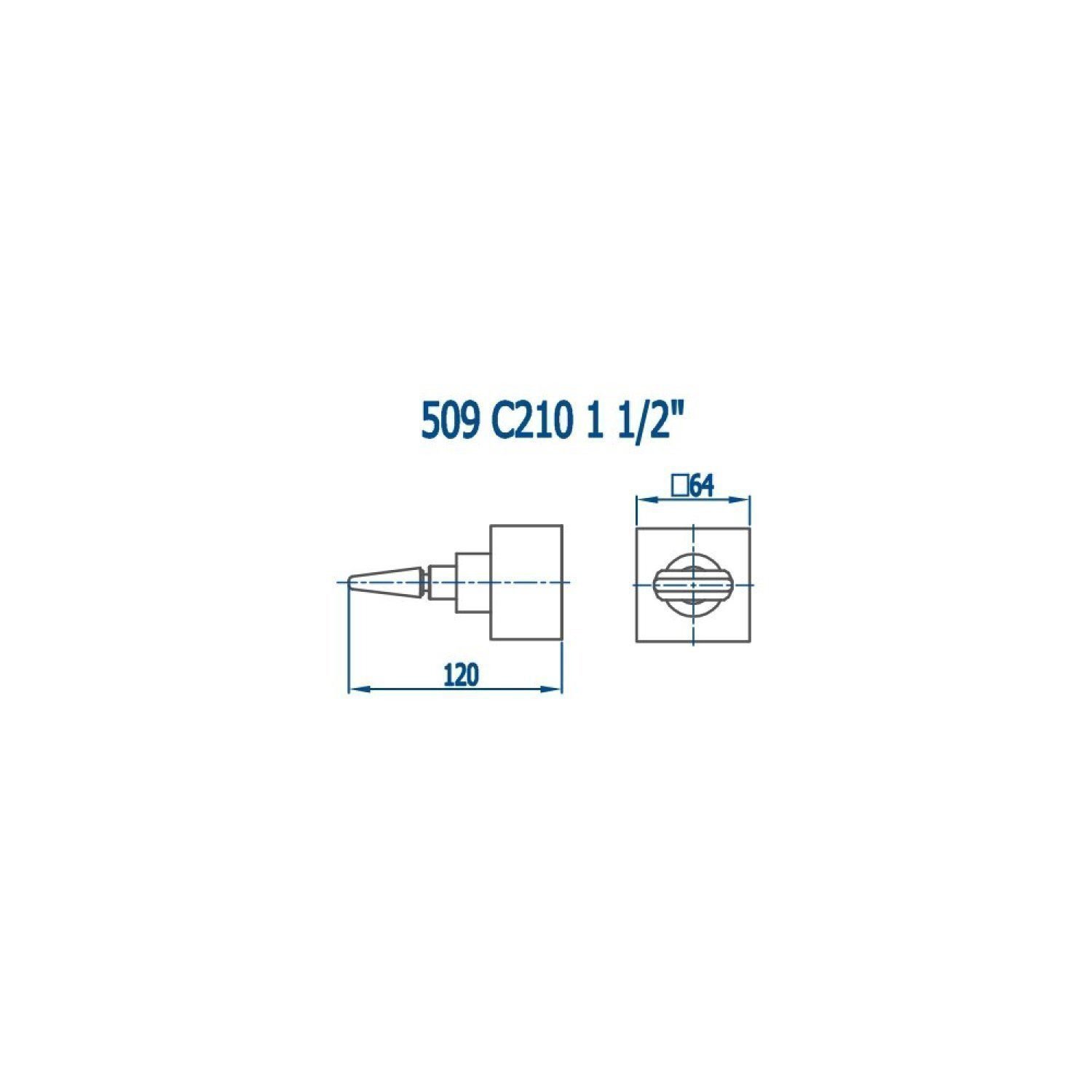 Acabamento para registro 1.1/2" e 1.1/4" Prima 210 Fani - 2