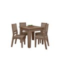 Ver imagem 2 de CONJUNTO SALA DE JANTAR GENEBRA 0,90 COM 4 CADEIRAS AMÊN 73B