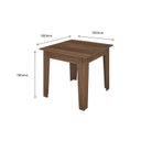 Ver imagem 3 de CONJUNTO SALA DE JANTAR GENEBRA 0,90 COM 4 CADEIRAS AMÊN 73B