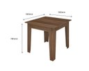 Ver imagem 3 de CONJUNTO SALA DE JANTAR GENEBRA 0,90 COM 4 CADEIRAS AMÊN 73B
