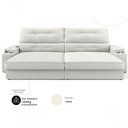 Ver imagem 6 de Sofá com Chaise Santiago 4 Lugares Retrátil e Reclinável 230cm Creme