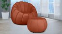 Ver imagem 1 de Kit Poltrona c/ Puff Concha Veludo Terracota