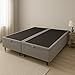 Ver imagem 7 de Base de Cama Box com Baú Queen ou King com 6 Pezinhos 2 Puxadores Frontais - Cinza - King Suede