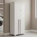 Ver imagem 6 de Armário Multiuso México com 2 Portas com Chave e 4 Prateleiras RV Móveis Branco