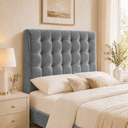 Ver imagem 4 de Cabeceira Ana Estofada Veludo p/ Cama Box Casal Queen 160cm Quarto