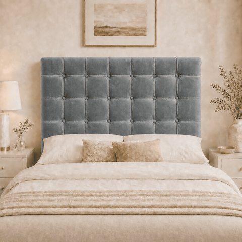 Cabeceira Ana Estofada Veludo p/ Cama Box Casal Queen 160cm Quarto