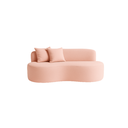 Ver imagem 5 de Conjunto 02 Poltronas + Sofá e Puff Curvo Orgânico Nature Gaia Boucle Rosê - Montanaris Decor