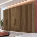 Ver imagem 1 de Guarda Roupa Casal 6 Portas com 4 Portas Ripadas Potente - Móveis Europa