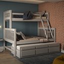 Ver imagem 1 de Treliche Com Cama De Casal 3 Gavetas Madeira Maciça