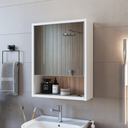 Ver imagem 4 de Armário para Banheiro Slim 1 Porta e Espelho B85 Emovell:branco/montana