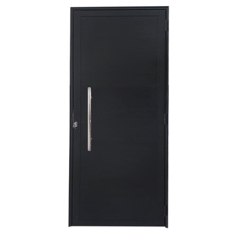 Porta Lambril com Puxador Alumínio Preto Linha 25:Direita/ 210 x 90