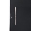 Ver imagem 3 de Porta Lambril com Puxador Alumínio Preto Linha 25:Direita/ 210 x 90