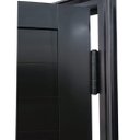 Ver imagem 5 de Porta Lambril com Puxador Alumínio Preto Linha 25:Direita/ 210 x 90