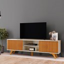 Ver imagem 3 de Rack Siena 220 com Pes - Mv - Rei de Casa Off White/naturale